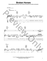 Broken Horses Guitar and Fretted sheet music cover